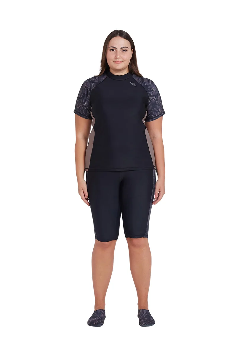 COEGA SUNWEAR  COEGA  Ladies Ladies Shorts Swim Long - Nero Silver Tropical for Women | Best Price UAE